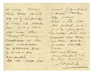 Mata Hari Autograph Letter Signed Regarding Critiques of Her Dancing -- ''...read a bit what these journalist pigs dare to write...''